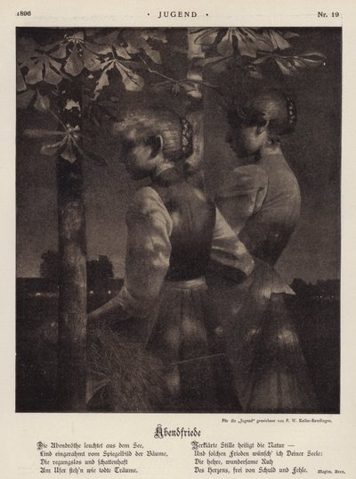 Avondvrede door Paul Wilhelm Keller Reutlingen