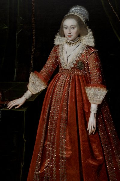 Koningin Elizabeth van Bohemen "De Winterkoningin" (1596-1662) door Paul van Somer