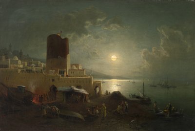 Uitzicht op de Maagdentoren in Bakoe door Paul von Franken