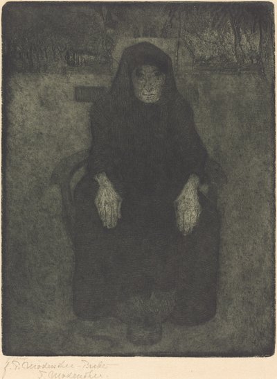 Oude Vrouw door Paula Modersohn Becker