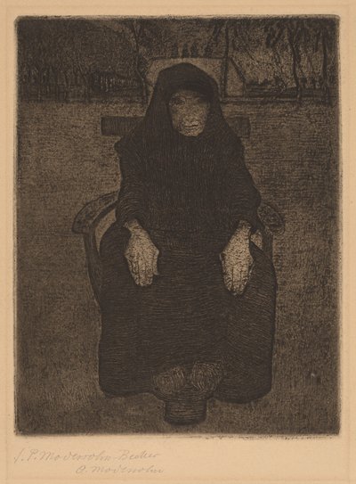 Zittende Oude Vrouw door Paula Modersohn Becker