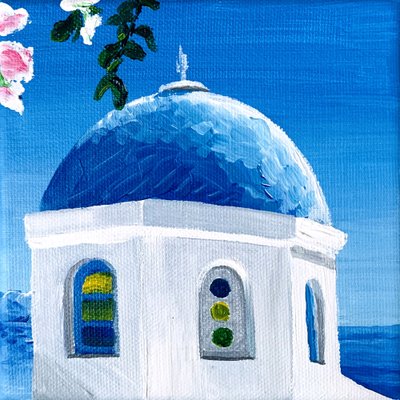 Blue Dome-kerk door Pauline Wegman | Key and Sea Creative