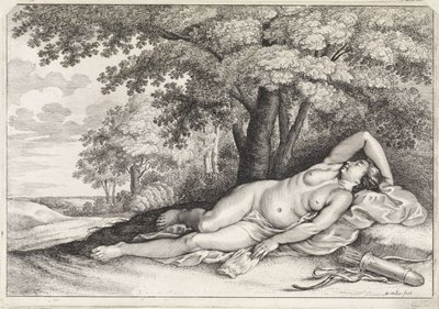 Diana als jageres door Paulus Pontius