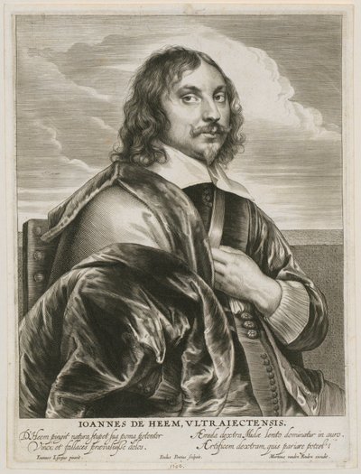 Portret van Johannes de Heem door Paulus Pontius