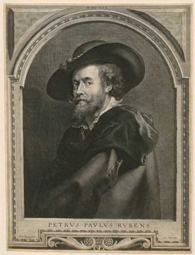 Portret van Peter Paul Rubens door Paulus Pontius