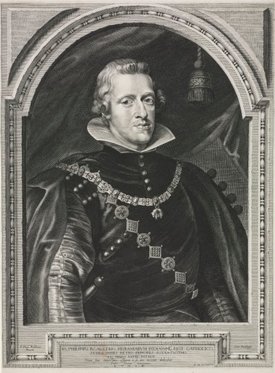 Portret van Filips IV door Paulus Pontius