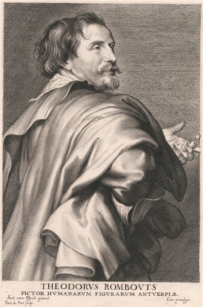 Theodorus Rombouts, Pictor Humanarum Figurarum Antwerpen door Paulus Pontius