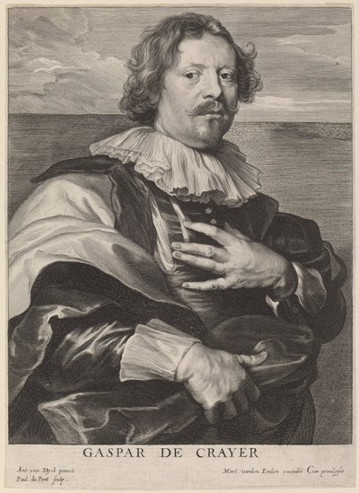 Gaspar de Crayer door Paulus Pontius after Sir Anthony van Dyck
