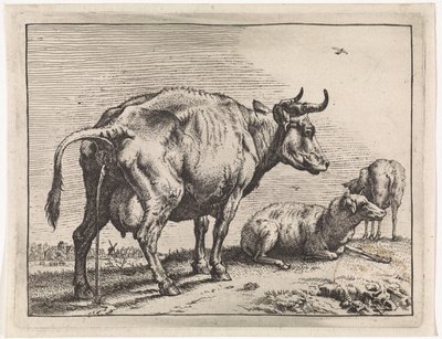 Pissende koe Het Bullenboekje (series title) door Paulus Potter
