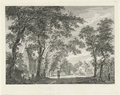 Dorpsgezicht te Driebergen, 1754 door Paulus van Liender