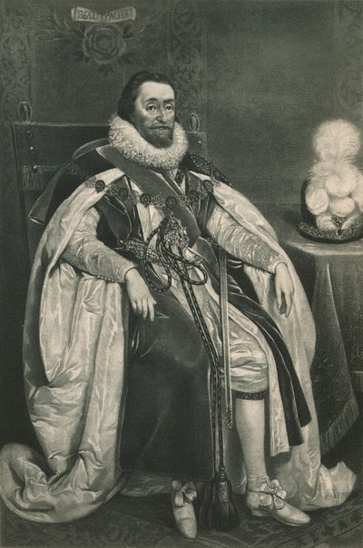 Koning James I en VI., 1603 door Paulus van Somer