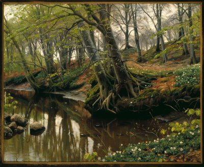 Lentedag aan de bosrand door Peder Monsted