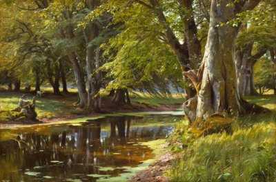 Zomerdag aan de bosbeek door Peder Monsted