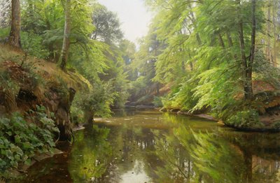 De stille rivier door Peder Monsted