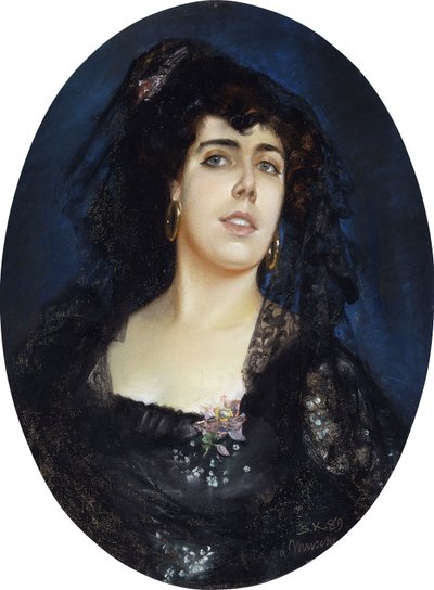 Portret van Anne Pelterson-Norrie, 1889 door Peder Severin Krøyer