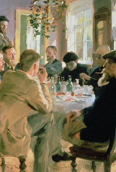 Lunchtijd, 1883 door Peder Severin Krøyer