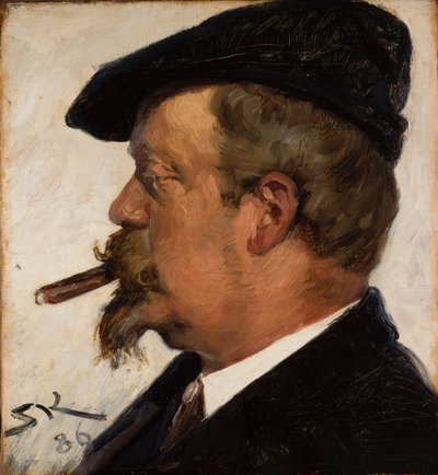Portret van Vilhelm Rosenstand door Peder Severin Krøyer