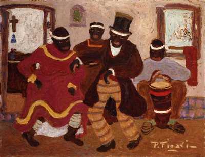 Afrikaanse Nostalgie (Candombe) door Pedro Figari