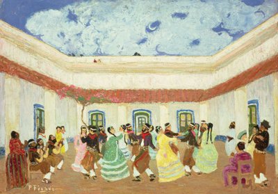 De patio door Pedro Figari