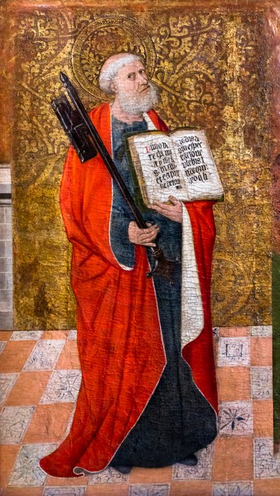 Sint Pieter (tempera op hout) door Pedro Garcia de Benabarre