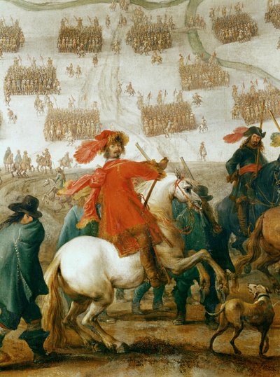 Veldmaarschalk Octavio Piccolomini, bevelhebber van de keizerlijke troepen tijdens de Dertigjarige Oorlog ... (olieverf op doek) door Peeter Snayers