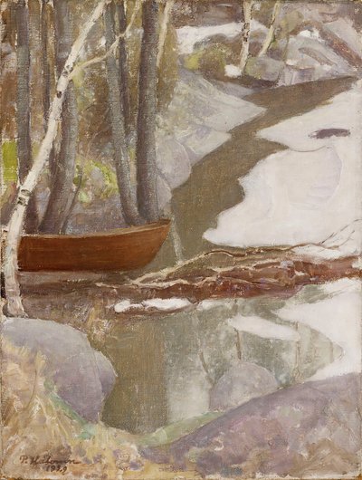 Lentelandschap, 1929 door Pekka Halonen