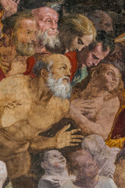 St. Johannes de Doper die mensen doopt, Poggi Kapel door Pellegrino Tibaldi