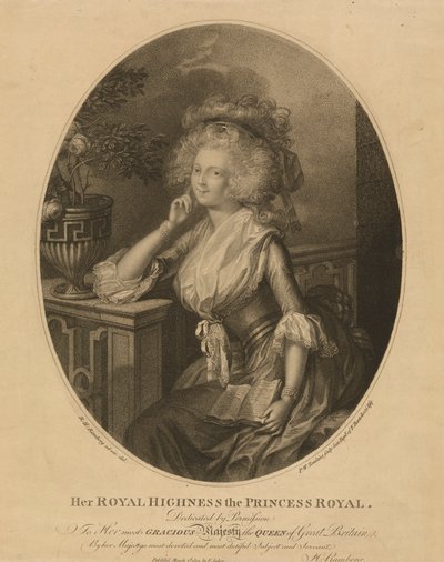 Hare Koninklijke Hoogheid de Prinses Royal door Peltro W. Tomkins