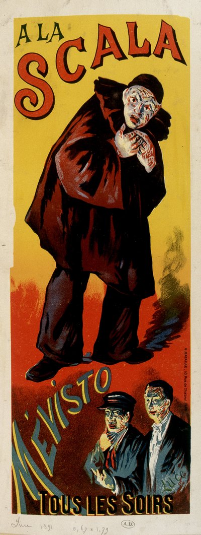 De mimespeler Mévisto in het theater van 