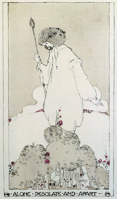 Illustratie voor gedicht Adonais, Elegie op de dood van John Keats door Percy Bysshe Shelley