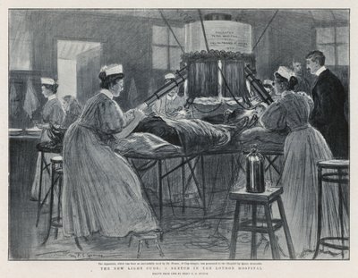De nieuwe lichttherapie: Een schets in het London Hospital door Percy F.S. Spence