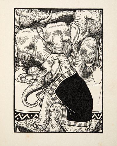Een Komedie van Viervoeters, uit Honderd Anekdotes van Dieren, uitgegeven 1924 door Percy J. Billingshurst