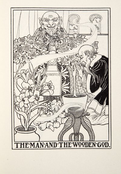 De Man en de Houten God, uit Fontaine Fabels, uitgegeven 1905 door Percy J. Billingshurst