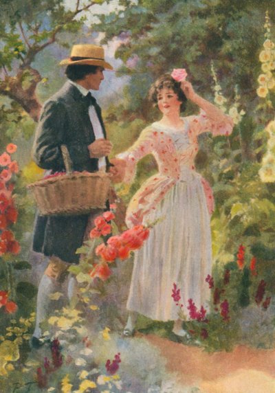 Illustratie voor Adam Bede door George Eliot (kleurenlitho) door Percy Tarrant