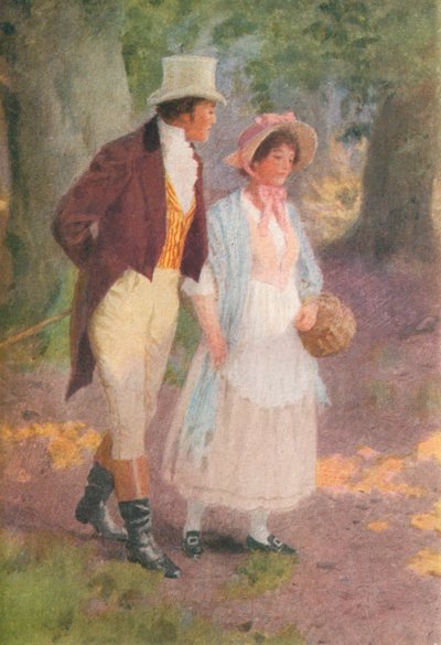 Illustratie voor Adam Bede door George Eliot (kleurenlitho) door Percy Tarrant