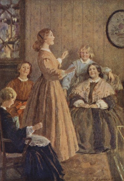 Illustratie voor Little Women door Louis M Alcott door Percy Tarrant