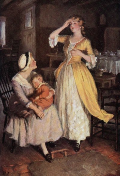 Illustratie voor Wuthering Heights door Emily Bronte door Percy Tarrant