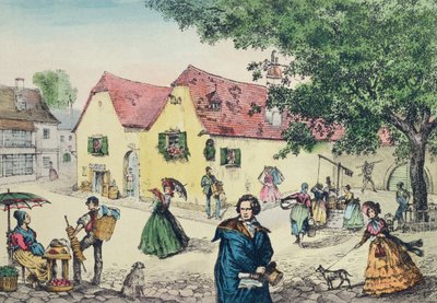 Heiligenstadt Testament Huis in Wenen waar Beethoven verbleef in een poging zijn doofheid te genezen door Perger