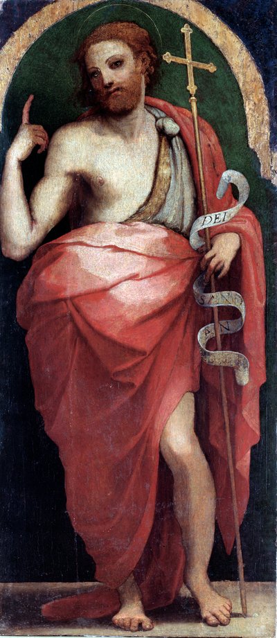 Sint Johannes de Doper, zijpaneel door Perino del Vaga