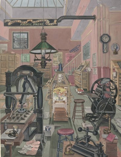 Printwinkel, 1870, 1935-1942 door Perkins Harnly