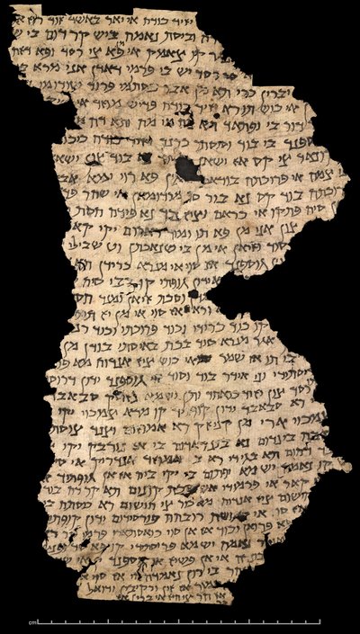 Fragment van een Judeo-Perzische brief, 8e eeuw door Persian School
