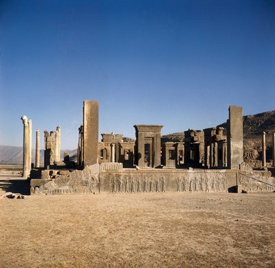 Paleis van Darius I in Persepolis door Persian School