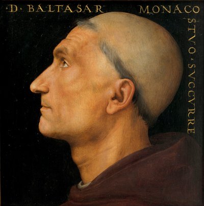 Portret van de monnik Baldassarre door Perugino