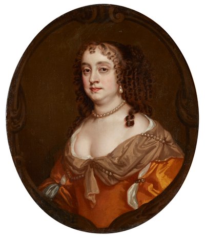 Portret van Anne, gravin van Suffolk door Peter (and studio) Lely