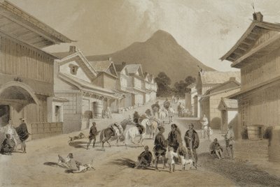 Straat in Hakodadi, uit 