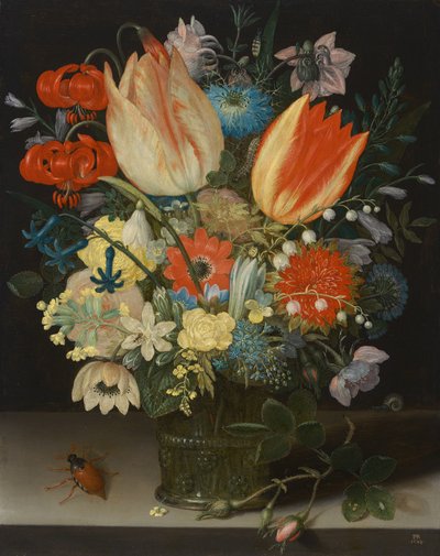 Stilleven met Tulpen door Peter Binoit