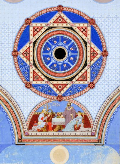 Ottawa Opera House, Ottawa, Illinois, muursjabloonontwerp door Peter Bonnett Wight