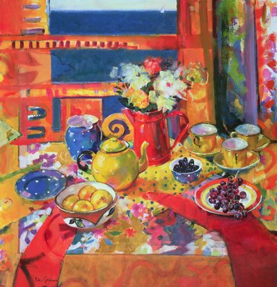 Venster naar Cannes door Peter Graham (Contemporary)