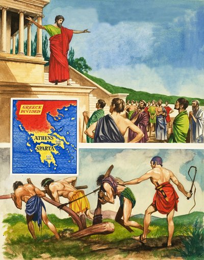 Rivaliteit en oorlog tussen Athene en Sparta door Peter Jackson