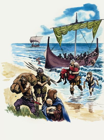Het wonderlijke verhaal van Groot-Brittannië: De Saksen vestigen zich in Groot-Brittannië door Peter Jackson
